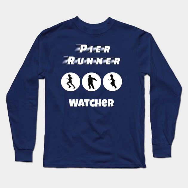 Funny Cruise Pier Runner Watcher Tshirt Long Sleeve T-Shirt by kdspecialties